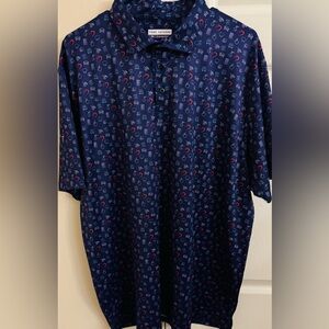 Fore Fathers AOP Multicolored Men’s XL Lightweight Short Sleeve Polo Shirt